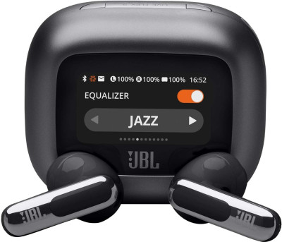 JBL Live Flex 3, Hi-Res LDAC Audio ANC TWS, SmartCase,50H Runtime,Charging Bluetooth Headset (Black, True Wireless)